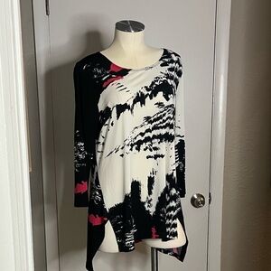 Dressy blouse nwt asymmetrical by Clara sun woo